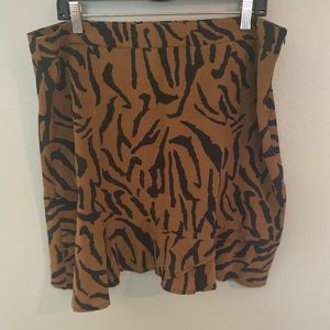 Zebra mini skirt NWT